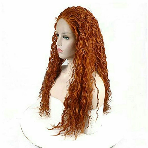 Auburn Curly Wave Beauty Lace Front Wig
